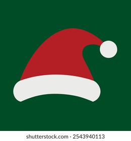 Santa hat vector icon design 