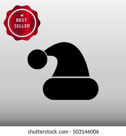 Santa Hat Vector Icon Illustration