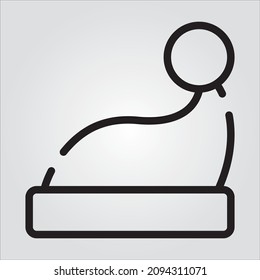 Santa Hat Vector Icon in Line Style