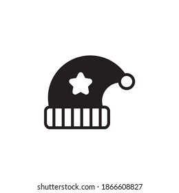 Santa hat  Vector Icon Style Illustration. EPS 10 File