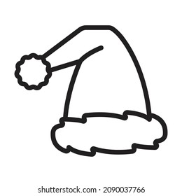 Santa hat vector icon Which Can Easily Modify Or Edit 

