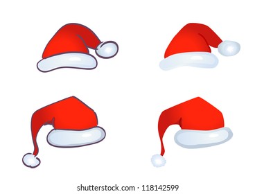 Santa hat. Vector illustration
