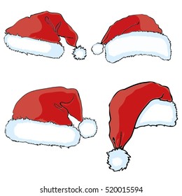 Santa hat - vector, illustration