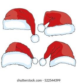 Santa hat - vector illustration