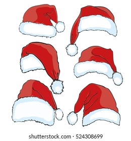 Santa hat - vector illustration