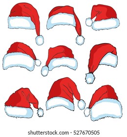 Santa hat - vector, illustration