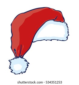 Santa hat - vector illustration