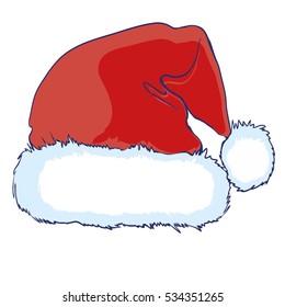 Santa hat - vector illustration