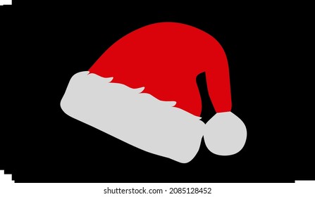 un sombrero santa en forma vectorial. adecuado para muchos fines.