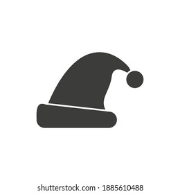 Icono de esbozo vectorial Santa hat aislado en el fondo. Dibujó a mano el icono de Santa hat. Icono de esbozo de Santa hat para infografía, sitio web o aplicación.
