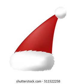 santa hat vector symbol icon design. Beautiful illustration isolated on white background
