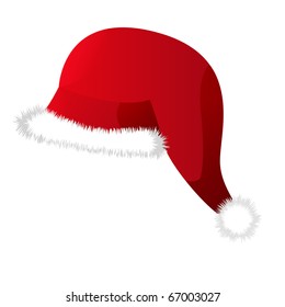 Santa hat vector for a web design elements