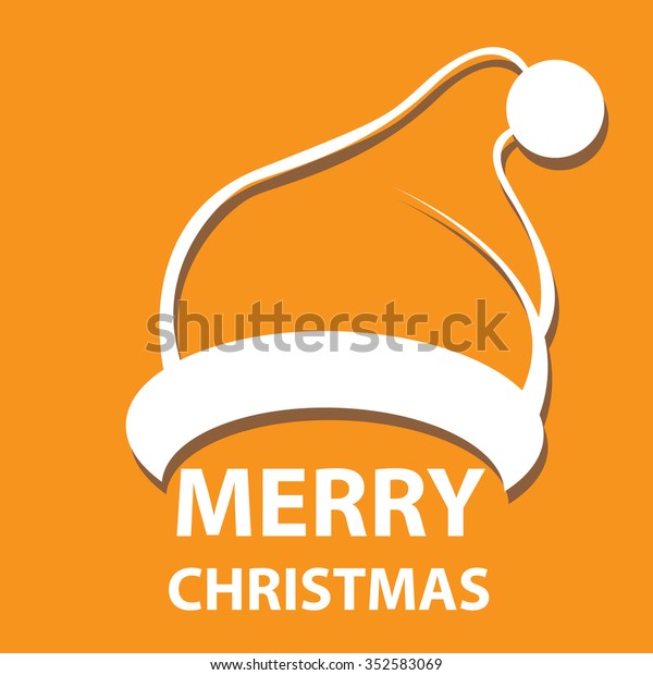 orange and white santa hat