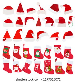  santa hats and socks for gifts