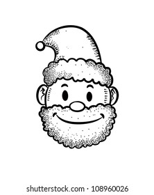 Santa head Christmas decoration