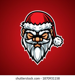 Santa Head E Sport Logo