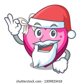 Santa heart box in the cartoon sleep Santa heart box in the cartoon sleep