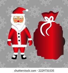 "Santa is here" Christmas card