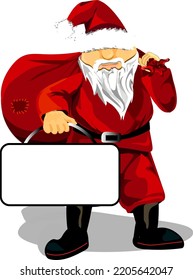 santa y su bolsa roja