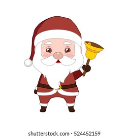 Santa holding a bell
