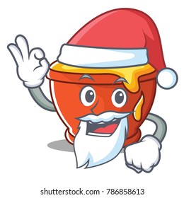 Santa honey character cartoon style