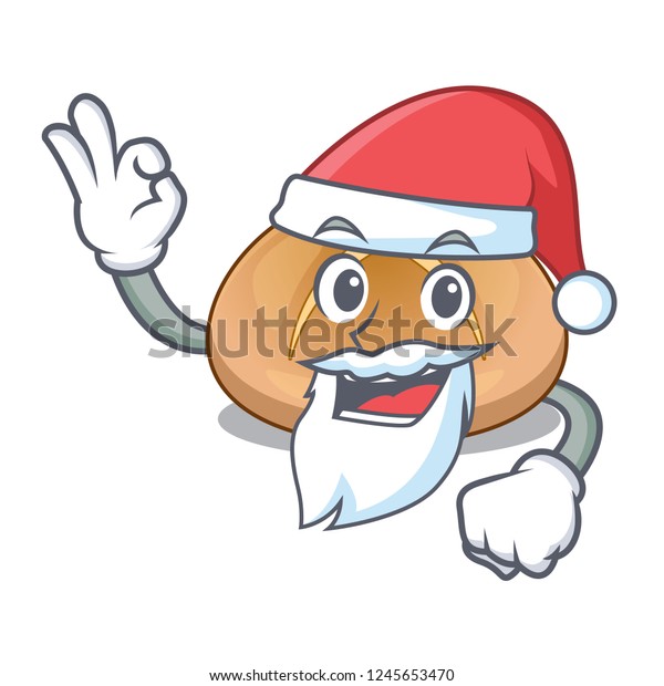 Santa Hot Cross Buns Isolated On Royalty Free Stock Image