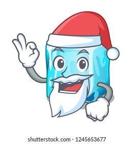 Santa ice cubes on the cartoon funny