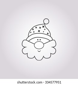 Santa icon. 