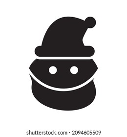 santa icon or logo isolated sign symbol vector illustration - high quality black style vector icons
