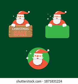 Santa icon pack signs christmas