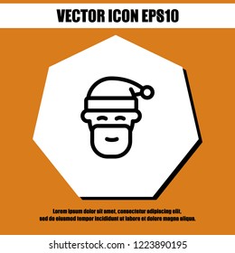 Santa icon vector