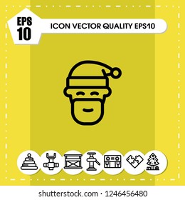Santa icon vector