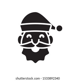 santa icon vector symbol template