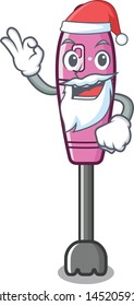 Santa immersion blender in the cartoon shape