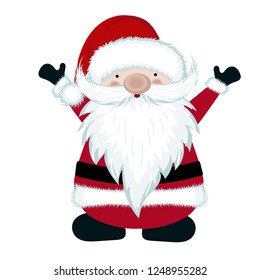 Santa isolated on white background