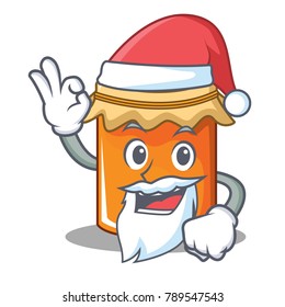 Santa jam mascot cartoon style