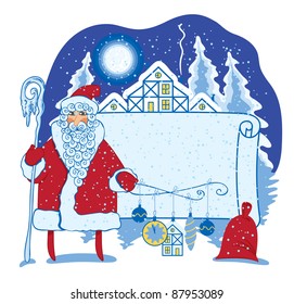 Santa in the landscape