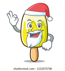 Santa lemon ice cream mascot cartoon