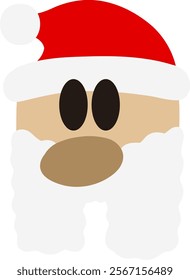 Santa Letter Alphabet Vector H