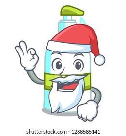 Santa liquid soap in the cartoon shape