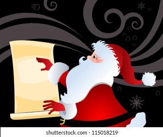 santa with list