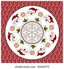 Santa Mandala  - add your copy to the center