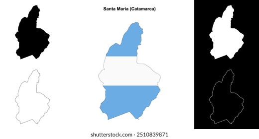 Conjunto de mapas do departamento de Santa Maria (Catamarca)