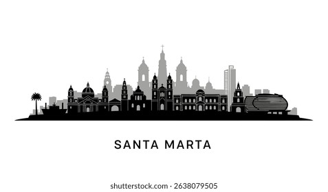 Santa Marta Skyline Colombia Cityscape.
