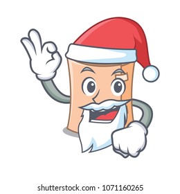 Santa medical gauze mascot cartoon vector illustration