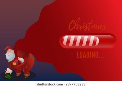 santa and merry christmas is coming