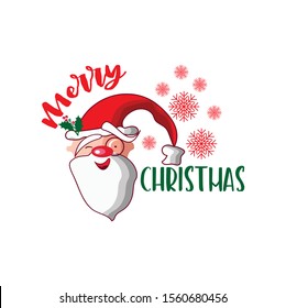 Santa Merry Christmas SVG | DXF is perfect for crafts, for cutting machine, for t-shirt, for printing, for walls, for diy or any project design you have in mind. 