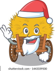 Santa miniature haydire above cartoon wood table