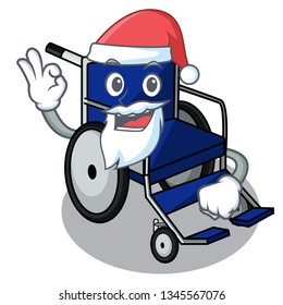 Santa miniature wheelchair the shape of mascot