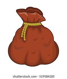 santa money bag, sack vector symbol icon design. Beautiful illustration isolated on white background
